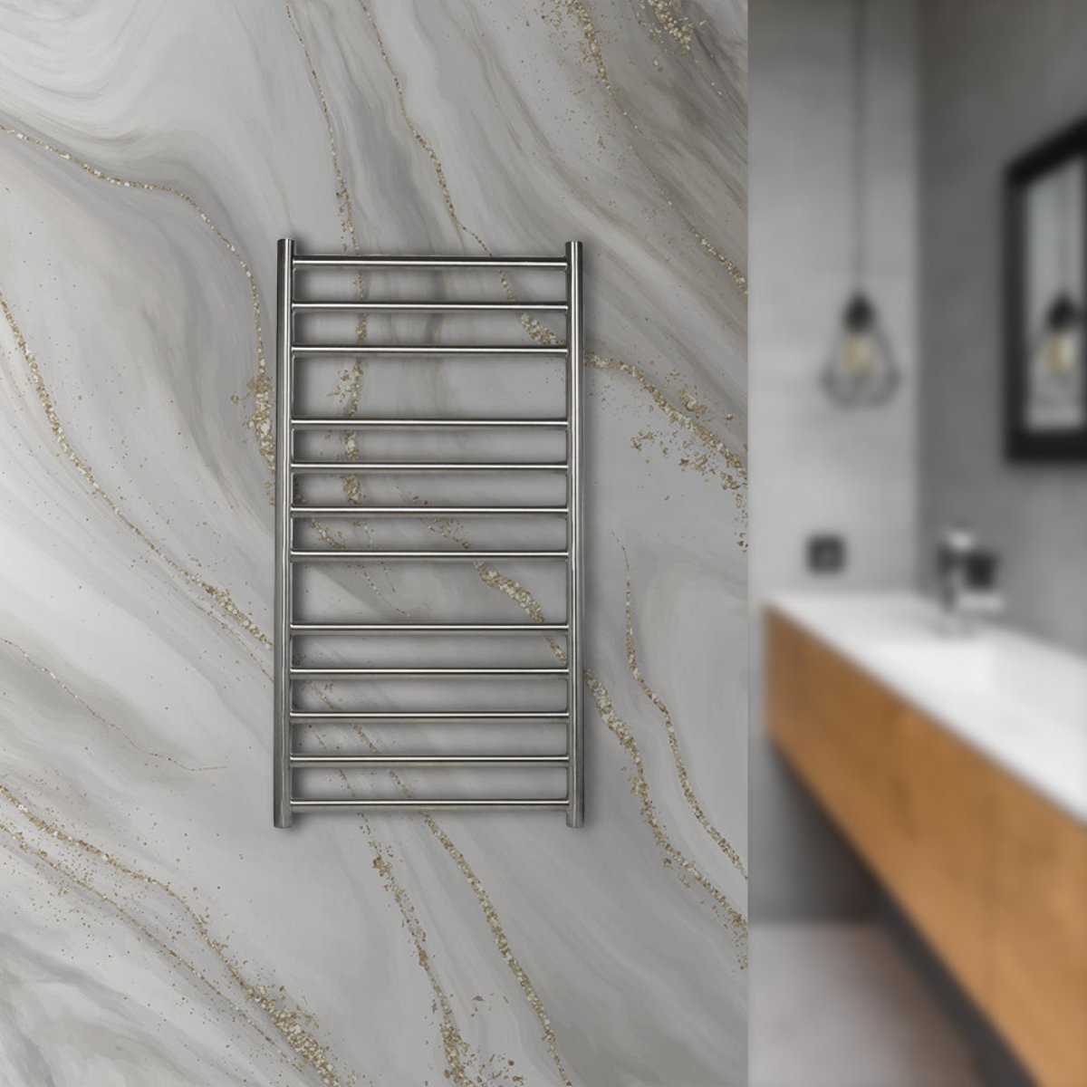 Heated Towel Rail Stainless Steel Towel Radiator Tapron UK