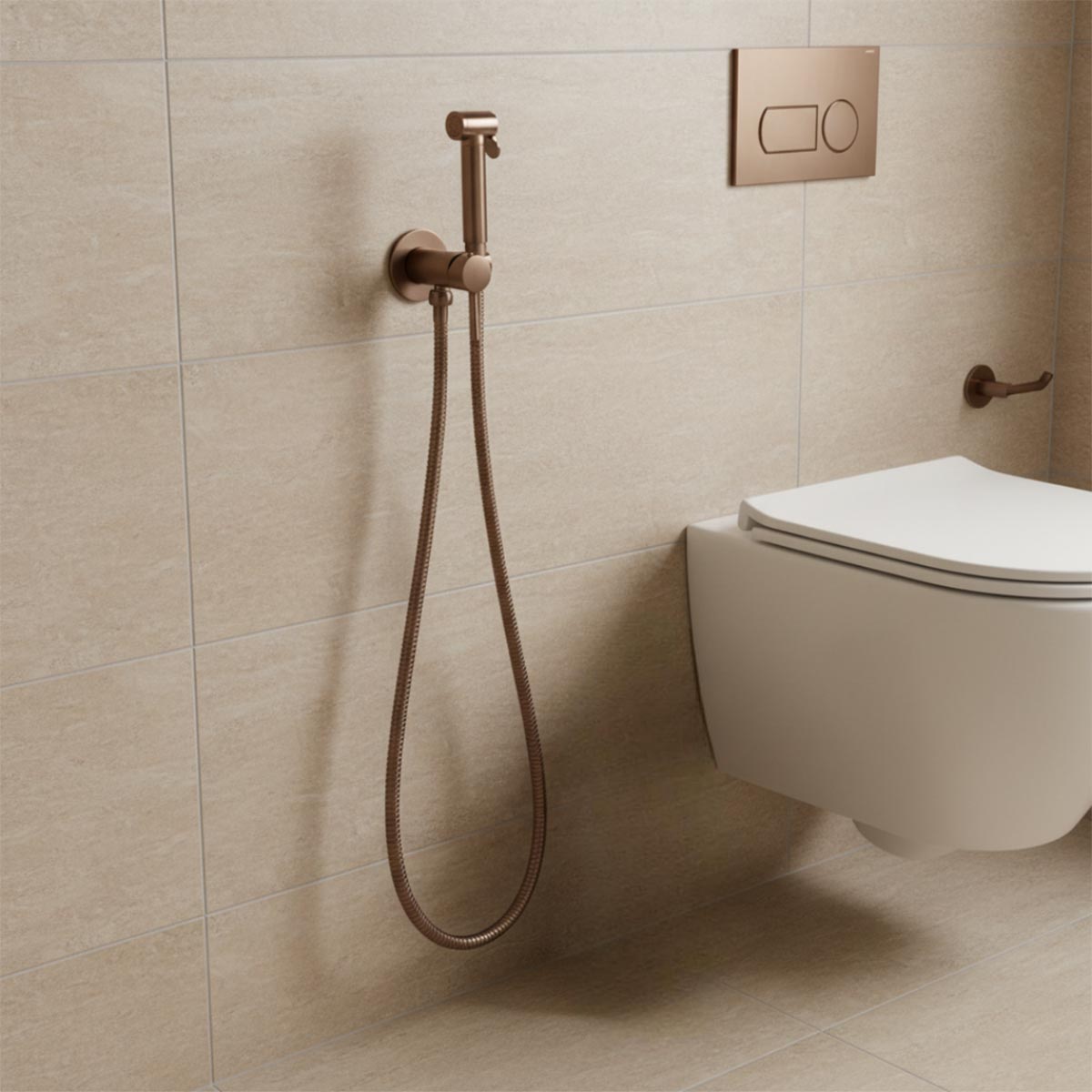 Brushed Bronze Douche Kit Hot And Cold Bronze Bidet Sprayer brushed-bronze-douche-kit-hot-and-cold-bronze-bidet-sprayer