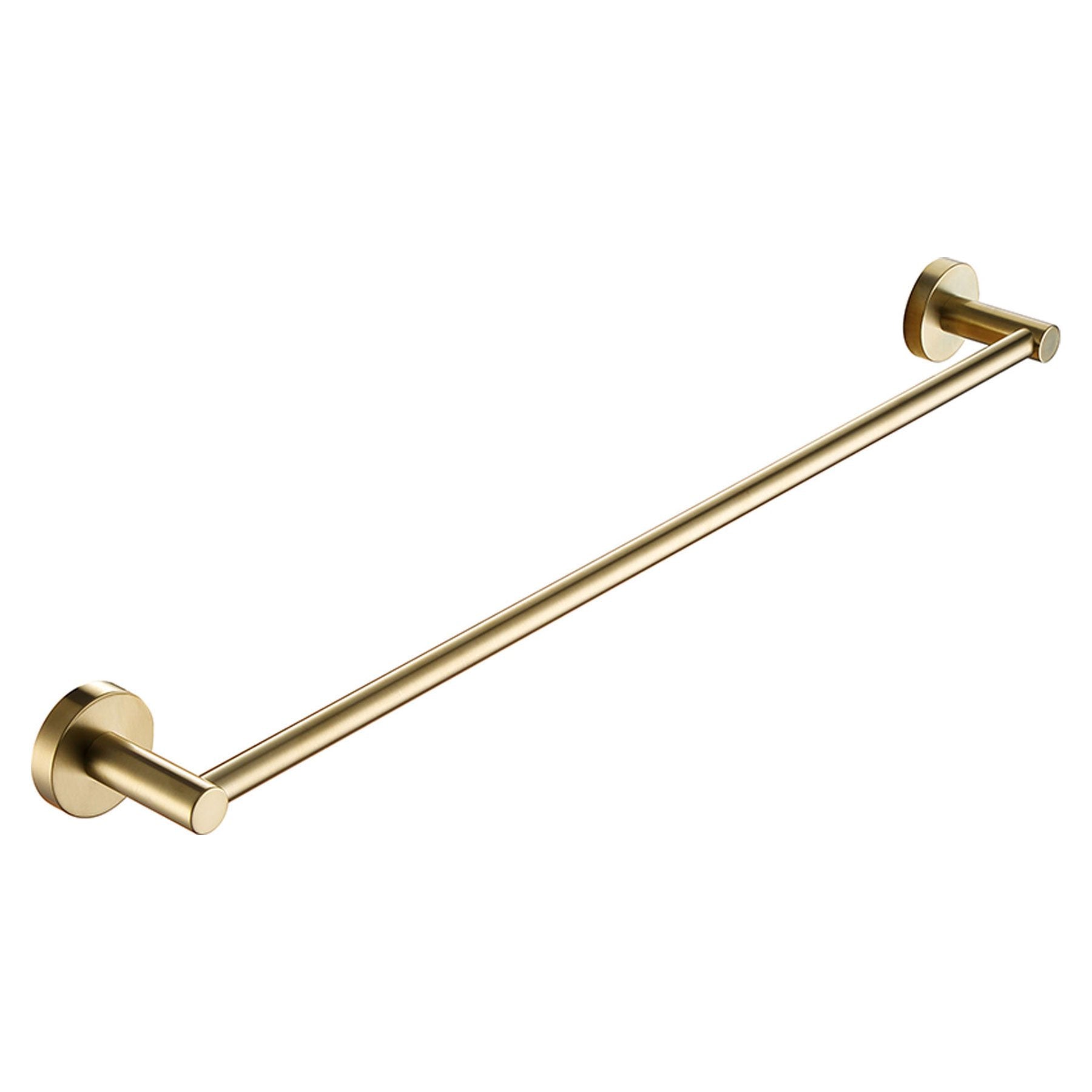 Gold Wall Mounted Towel Rail Brushed Brass Towel Bar Tapron UK