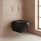 0.82m concealed cistern with frame with flush plate and wall hung rimless toilet 