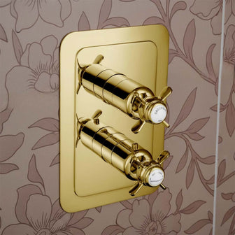 1-Outlet Concealed Thermostatic Shower Valve - Gold Main image