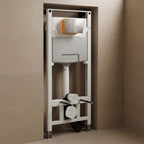 1.2m Pre Wall Toilet Fixing Frame Cistern  & Stainless Steel Flush Plate 