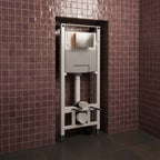 1.2m Pre Wall WC Frame with Cistern & Chrome Flush Plate