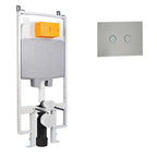 1.2m Slim Pre-Wall Freestanding W.C Frame with Cistern, Brackets, Bend and Chrome Flush Plate