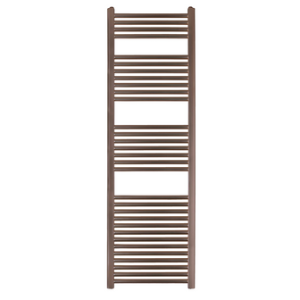 Brushed bronze heated towel rail  Main image