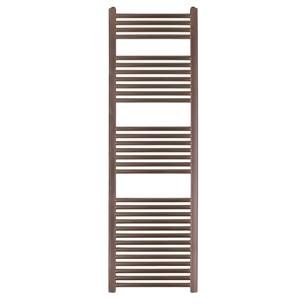 Brushed bronze heated towel rail duel fuel