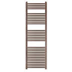 Brushed bronze heated towel rail 