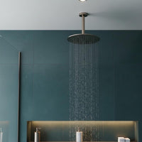 150mm Brushed Black Ceiling Mounted Shower Arm