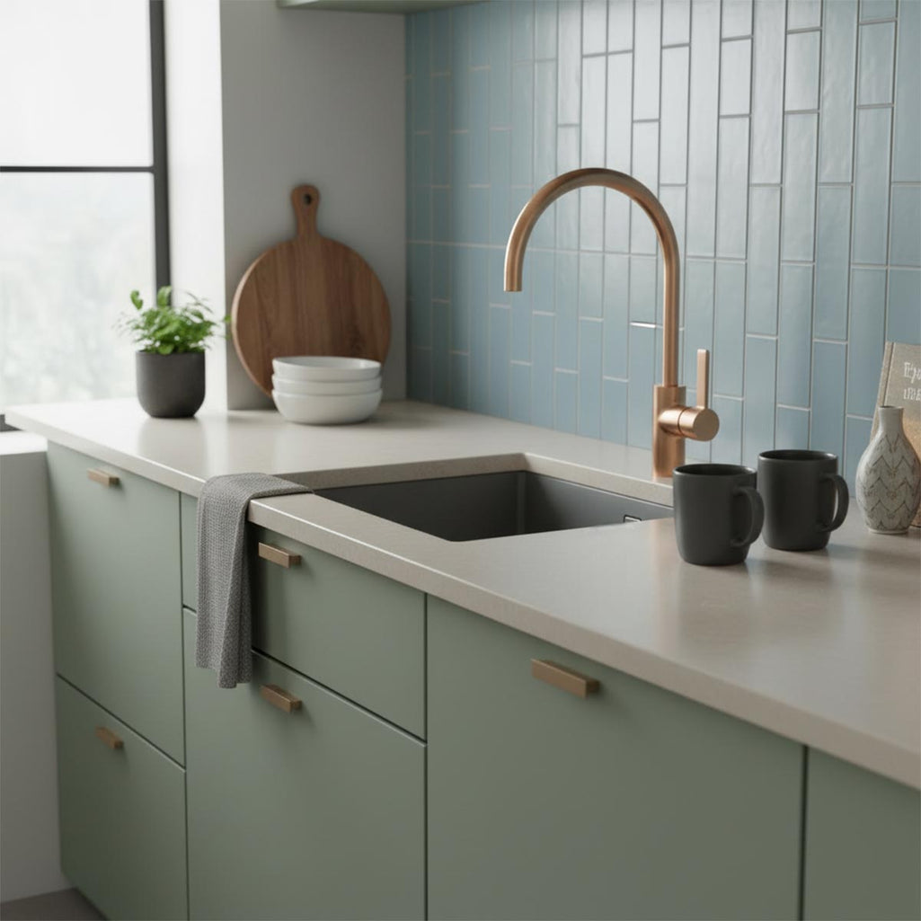 rose gold kitchen tap