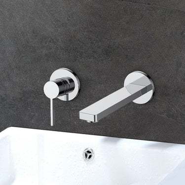 2-Hole Wall-Mounted Single-Lever Basin Mixer Tap- Chrome
