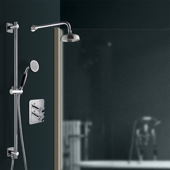 2 Outlet Concealed Shower Mixer Valve - Chrome Secondary image