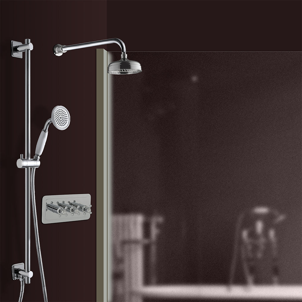 2 Outlet Concealed Thermostatic Shower Mixer Valve