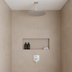 200mm - Brushed Stainless Steel Square Ceiling Shower Arm