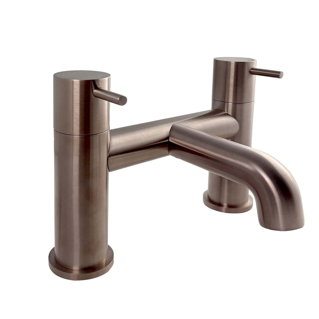 Deck Mounted Bath Filler Tap - Brushed Bronze