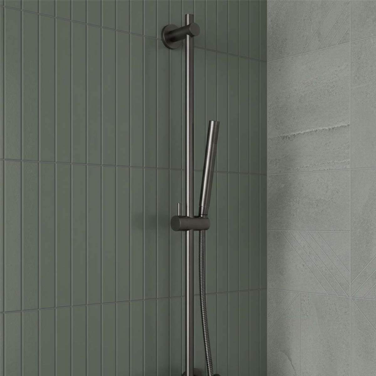 black shower slider rail kit  Main image