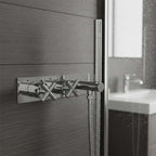 2 Outlet Concealed Shower Mixer Valve with Handset - Chrome