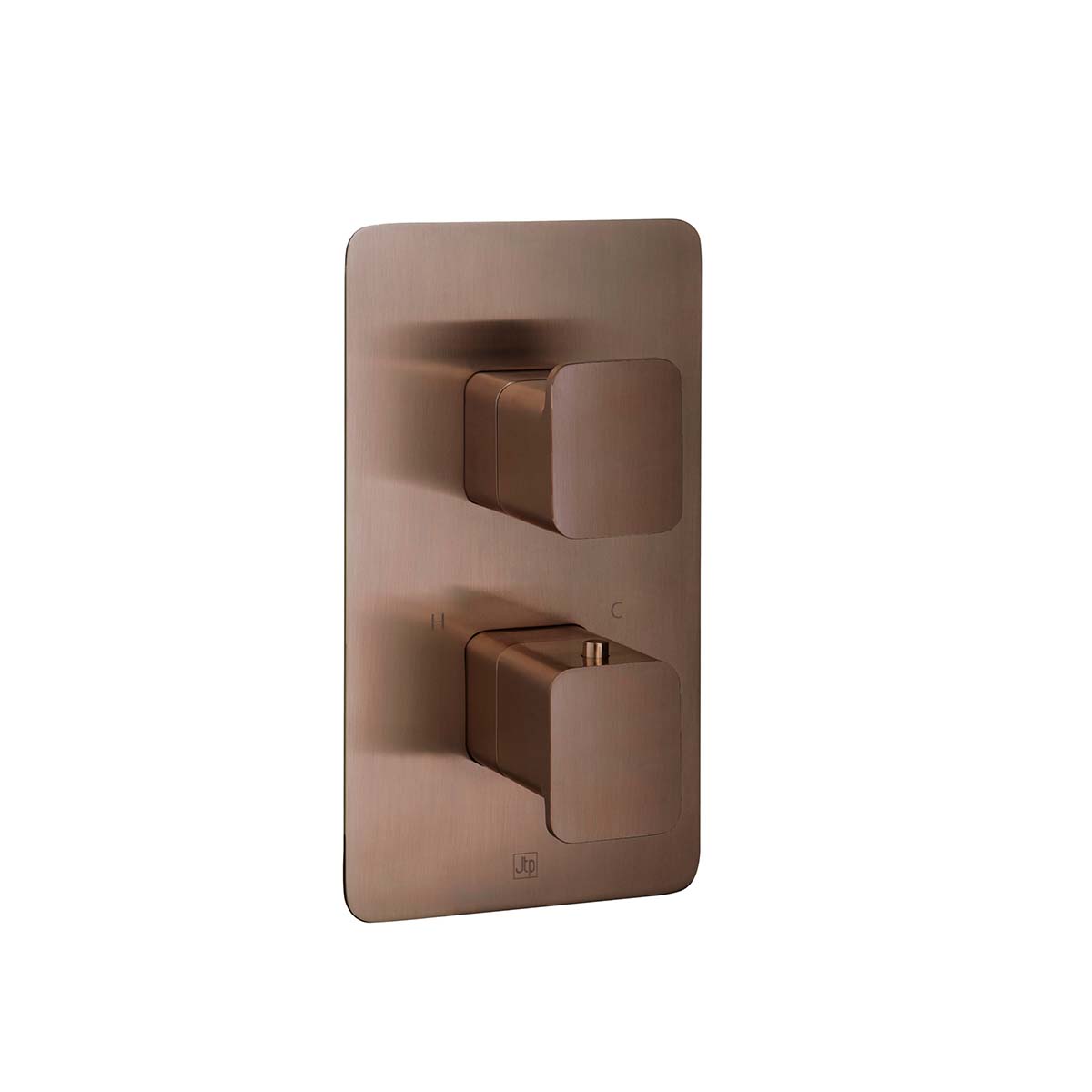 2 Outlet Concealed Thermostatic Shower Valve - Brushed Bronze