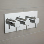 Two Outlet Thermostatic Concealed Shower Valve Horizontal