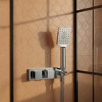 2 Outlet concealed thermostatic valve with handset shower