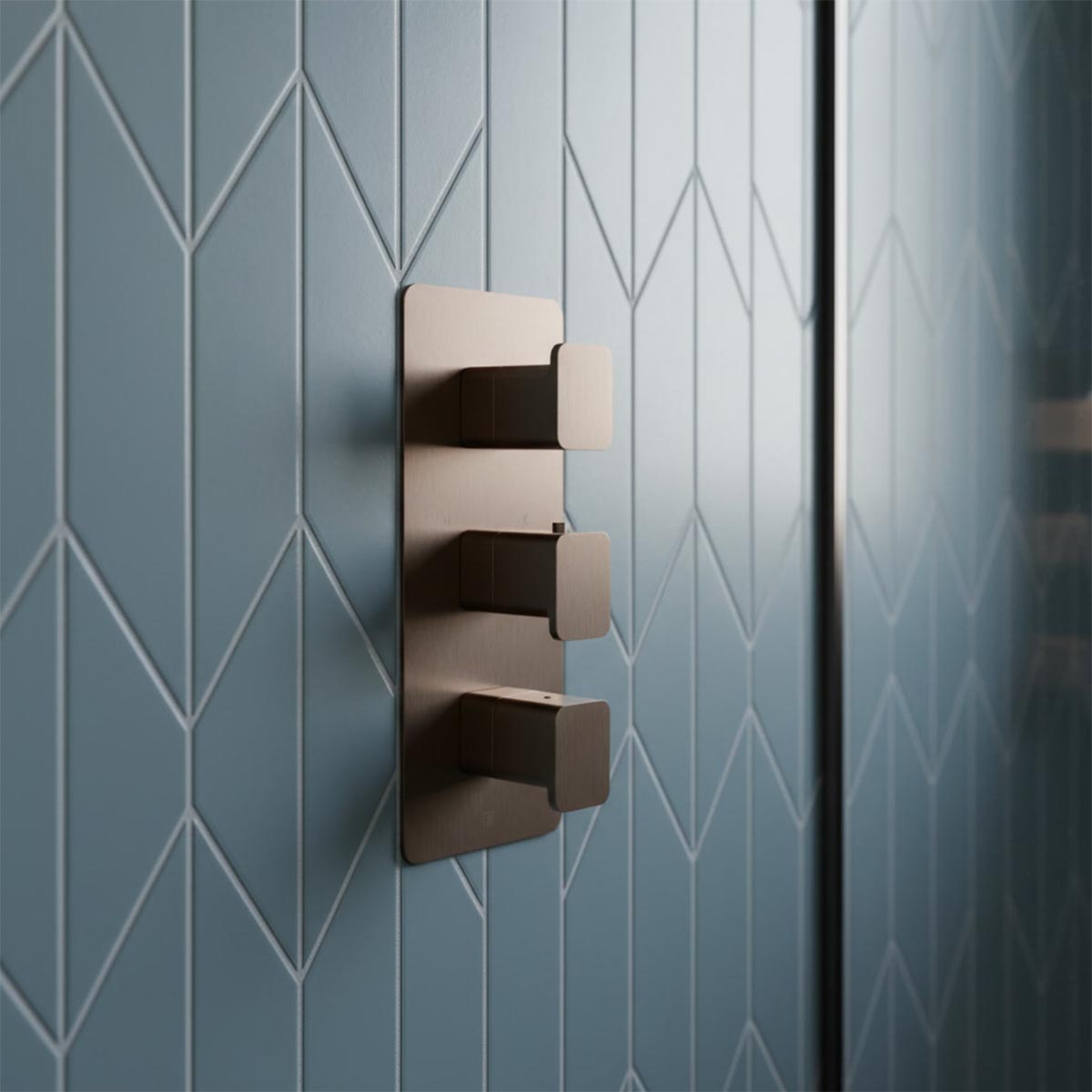 2 Outlets concealed shower valve - bronze 