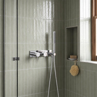 2 Outlets shower valve with hanset chrome Main image