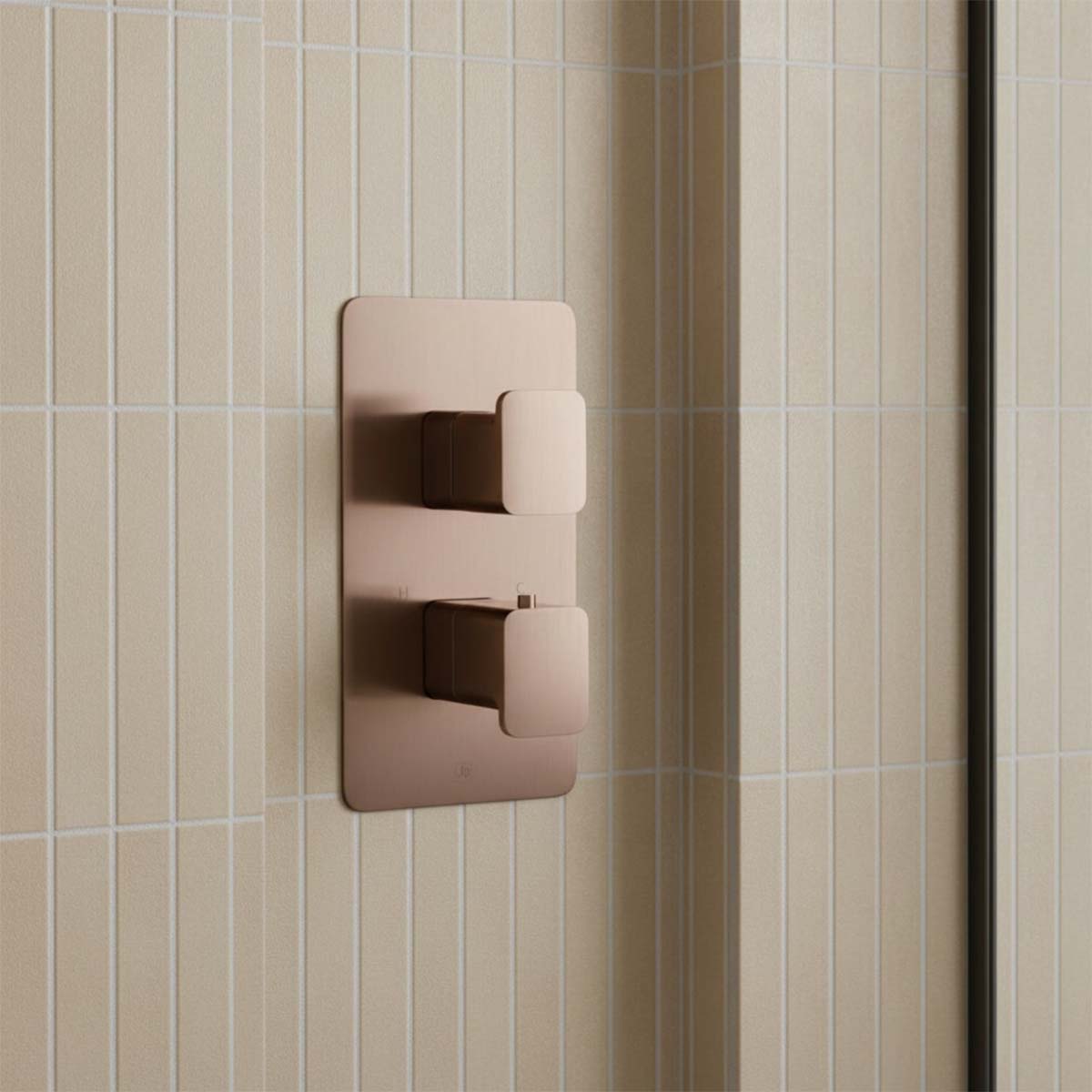 2 dials 2 outlet shower valve bronze