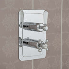 2 outlet concealed shower valve with two levers Victorian style