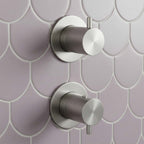 2 way  thermostatic shower valve - brushed black