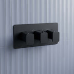 2 way thermostatic shower valve matt black 