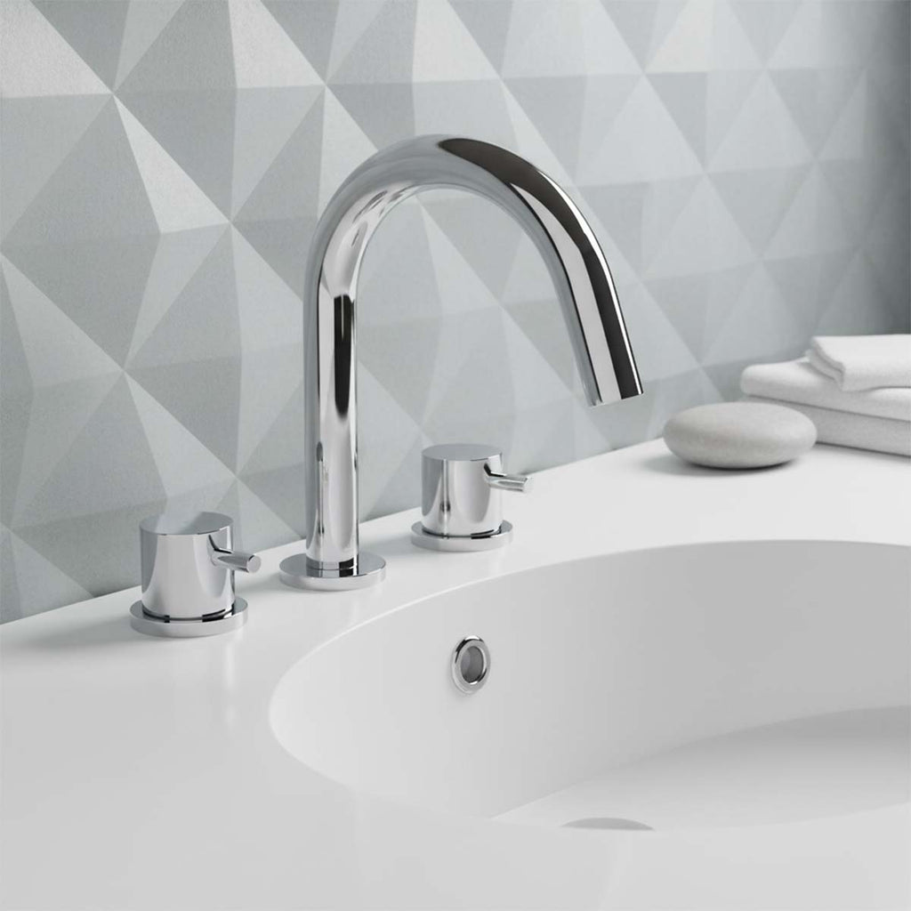 3-Hole Deck-Mounted Basin Mixer Tap 