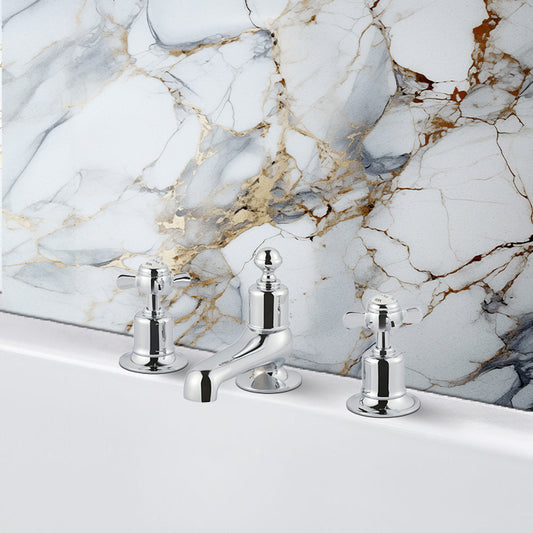 Three hole deck mounted bath filler tap 736