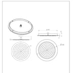 300mm Round Shower Head Ceiling Mounted