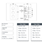 3 Outlet Concealed Thermostatic Shower Valve - Bronze