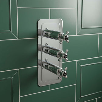 3 Outlet Traditional Concealed Thermostatic Shower Mixer Valve  – Vertical Main image
