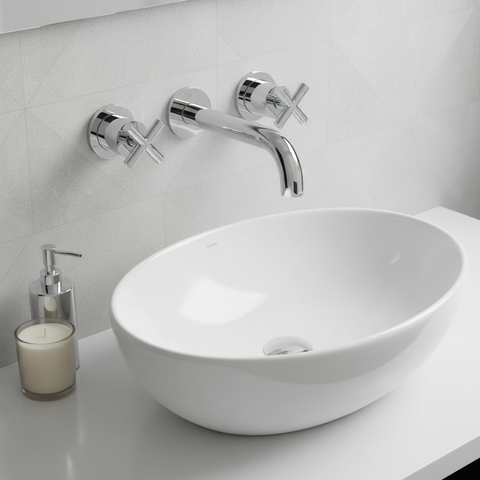 3 hole wall mounted basin tap