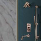 bronze 3 outlet concealed thermostatic shower valve