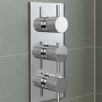 3 outlets concealed shower valve chrome
