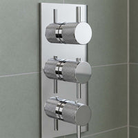 3 outlets concealed shower valve chrome