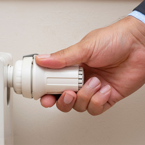 control the flow of water and therefore heat