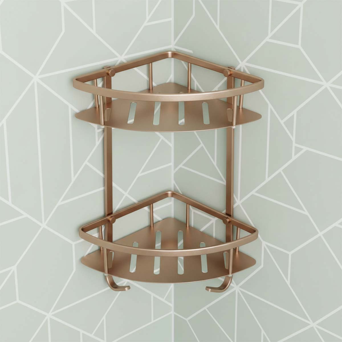 Two Tier Corner Shower Basket Main image