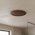 brushed bronze ceiling overhead shower 