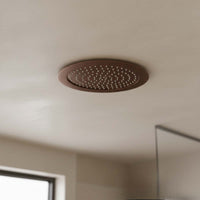 brushed bronze ceiling overhead shower 