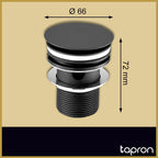  Slotted Click Clack Basin Waste-Tapron