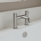 Bath Tap deck mounted - Stainless Steel
