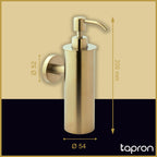 gold soap dispenser wall mounted-Tapron