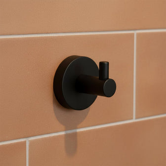 Bathroom Robe Hook - Matt Black Main image