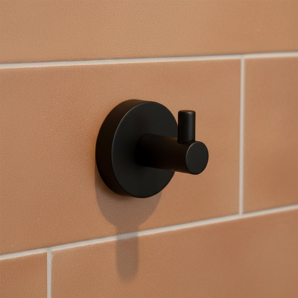 Bathroom Robe Hook - Matt Black