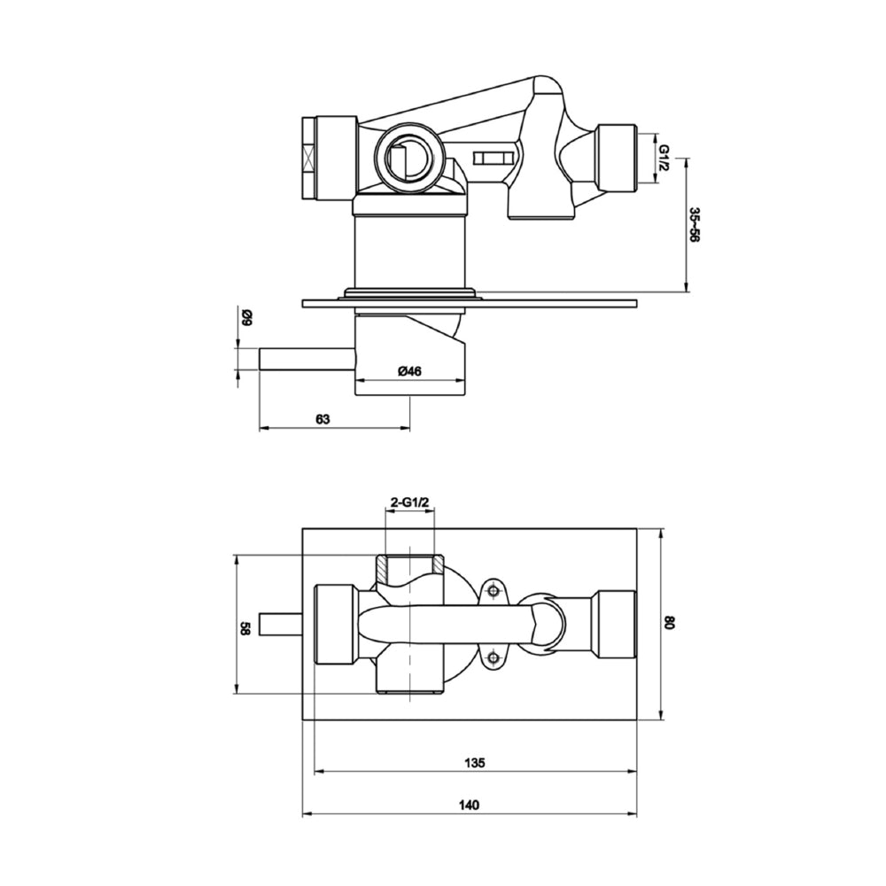 1 outlet shower Valve - Tapron UK