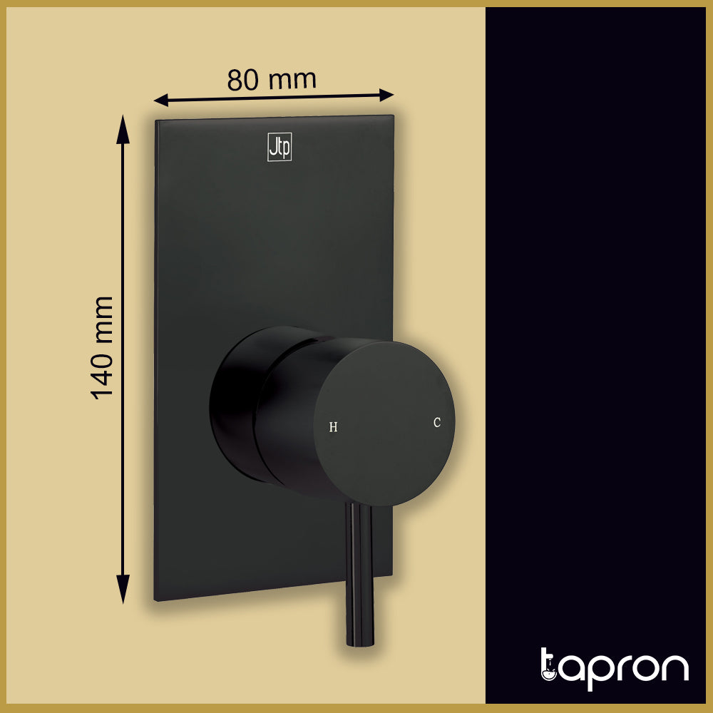 Single Lever Concealed Manual Shower Valve - Matt Black Secondary image