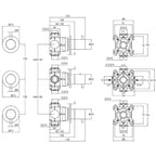 thermostatic concealed shower valve Tapron UK